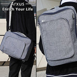 Arxus New Type Multifunctional Fashion Travel Duffel Storage Bag Water Resistant Nylon (Blue)