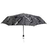 FakeFace Creative Newspaper Ultraslim Compact Triple Folding Automatic Umbrella Super Windproof Strong Rib Auto Open & Close Travel Anti-UV Rain Sun Umbrellas UV Protection Parasol