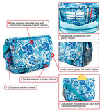 J World New York Terry Messenger Bag, Blue Raspberry, One Size