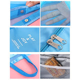 ABage Women's Tote Bag Summer Mesh Beach Shoulder Bag Travel Insulated Cooler Bags, Blue