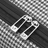 London Fog Cambridge 25 Inch Expandable, Black/White