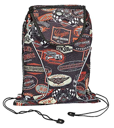 Harley-Davidson Vintage Collection Sling Backpack, Lightweight, Black 99667-VIN