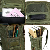 ARYMCAMOUSA AIR Force Parachute Buckles Hook Water Resistant Rucksacks Nylon Large Tactical Backpack Deployment Bag #7 for Military Camping Hunting Hiking Motorbike Travelling Gym