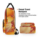 Backpack Thanksgiving Maple Leaf Wallpaper Laptop Bag 14 Inch Lightweight for Men/Women