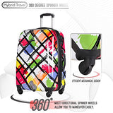 3 Piece Luggage Set Durable Lightweight Hard Case Pinner Suitecase 20In24In28In Lug3 Pc18 Color