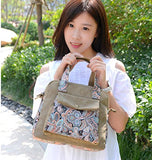 Bibitime Bohemian Crossbody Bag For Women Handbag Floral Tote Hobo Shoulder Bag Messenger Bag Cross