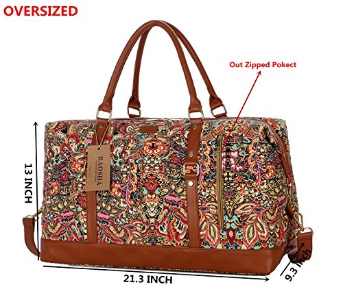 BAOSHA HB-14 Canvas Travel Tote Duffel Bag Carry o BAOSHA HB-14 Canvas Travel Tote Duffel Bag Carry o
