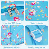 Vorspack Toddler Backpack Unicorn Kids Backpack with Chest Strap for Preschool Boys and Girls - Blue