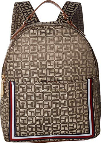 Tommy Hilfiger Women's Carmen Backpack Khaki Tonal One Size