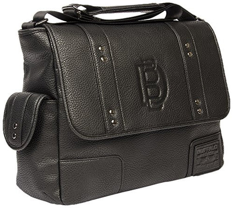 Buffalo David Bitton Men'S Ian Messenger Bag, Black, One Size