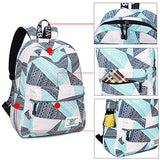 Backpack for Teens, Fashion Geometric Pattern Laptop Backpack College Bags Women Shoulder Bag