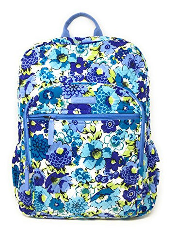 Vera Bradley Campus Backpack With Solid Color Interior (Updated Version) (Blueberry Blooms With