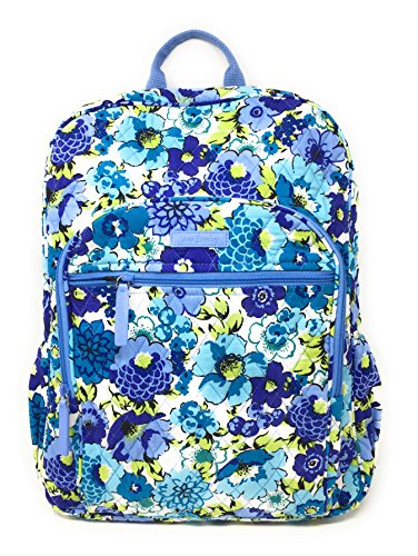 Vera Bradley Campus Backpack With Solid Color Interior (Updated Version) (Blueberry Blooms With