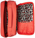 Vera Bradley Iconic Large Blush & Brush Case, Microfiber, Coral Reef