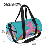 Unicorn On Rainbow Duffel Bag,Canvas Travel Bag for Gym Sports and Overnight