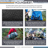 Aqua Quest White Water Duffel - 100% Waterproof 75 L Bag - Lightweight, Durable, External Pockets -