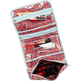 Hadaki Vegan Leather Toiletry Pod Roll Up (Blossoms)