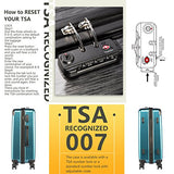 COOLIFE Luggage Expandable(only 28") Suitcase PC+ABS Spinner 20in 24in 28in Carry on (Wine Wind New, L(28in))