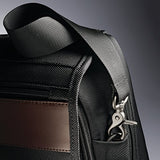 Samsonite Kombi Flapover Briefcase, Black/Brown