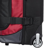 Amazonbasics Ripstop Wheeled Duffel, Red