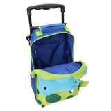 Yodo Zoo 3-Way Toddler Backpack with Wheels or Little Kids Rolling Luggage, with Front Pouch and Side Bottle Holders, for toddler boys and girls, Dinosaur