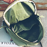 Luckyz Womens Casual Style Lightweight Canvas Backpack School Bag Travel Daypack Medium Handbag