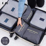 6pcs In One Set travel Bag Cosmetic Toiletry Makeup Bags And Cases Kosmetiktasche Organisateur De