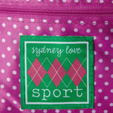 Sydney Love Argyle Wristlet Cosmetic Case,Pink/Green,One Size