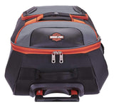 Harley Davidson Quilted Luggage 21" Casual Upright Carryon, Grey/Black