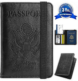Passport Holder, DESERTI BRANDS RFID Blocking passport Cover Wallet for women men Leather Card Case