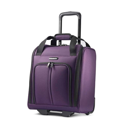 Samsonite Leverage Lte Underseat Carry On Boarding Bag With Wheels, Purple