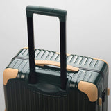 Suitcase, Aluminum Frame Trolley Case, Universal Wheel Luggage Code Suitcase High-Grade Aluminum Frame, Silver, 24 inch