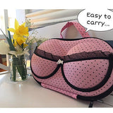 Travel Bra Packing Organizer Case/Underwear/Lingerie/Panties/Bikinis/Bra sizes: 30A-36C by THE COOL BRA (Pink)