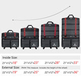 ailouis Expandable Extra Large Wheeled Travel Duffel Luggage Bag 36 Inch