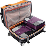 eBags Medium Packing Cubes for Travel - 3pc Set - (Eggplant)