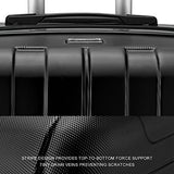 Fochier 3 Piece Expandable Spinner Luggage Set Lightweight Suitcase