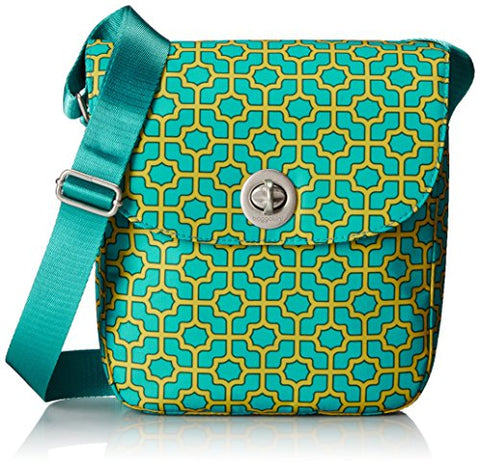 Baggallini Beijing Crossbody, Aqua, One Size
