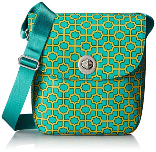 Baggallini Beijing Crossbody, Aqua, One Size