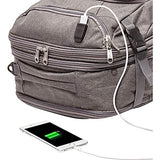 eBags TLS Mother Lode Weekender Convertible with USB Port (Heathered Graphite