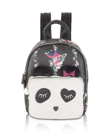 Betsey Johnson Women's Kitsch Backpack Black Floral One Size