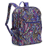 Vera Bradley Lighten Up Grand Backpack, Polyester, petite paisley