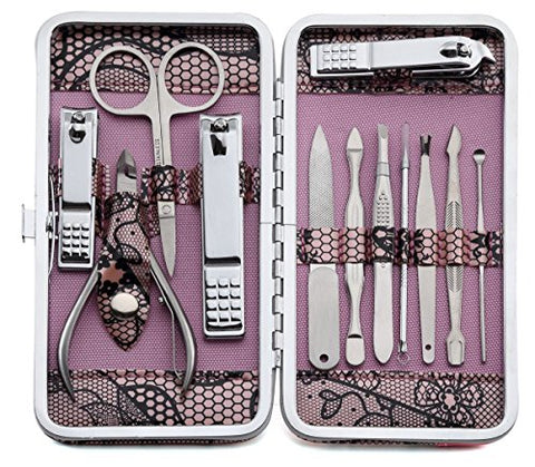 Keiby Citom Professional Stainless Steel Nail Clipper Set Nail Tools Manicure & Pedicure Set Of