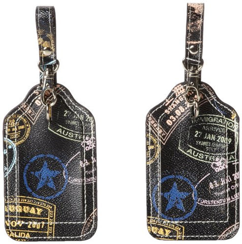 Sydney Love Bon Voyage 2 Piece Luggage Tags Set,Multi,One Size