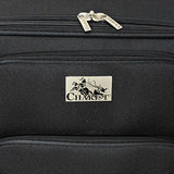 Chariot Prato 3 Piece Lightweight Upright Spinner Luggage Set, Black, One Size