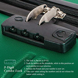 Merax 3 Pcs Luggage Set Expandable Hardside Lightweight Spinner Suitcase (Green)