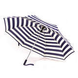 Protable Anti UV Waterproof Navy Strip Sun/Rain Auto Umbrella
