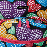 Rockland Double Handle Rolling Backpack, New Heart, 17-Inch