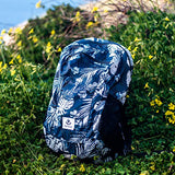 4Monster Hiking Daypack,Water Resistant Lightweight Packable Backpack for Travel Camping Outdoor (Flower Blue, 16L)