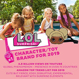 LOL Fanny Pack for Girls, Round Belt Bag with Queen Bee Doll Face, Small Waist Pack with Adjustable Strap, Money Belt, Gadget Holder for Toddlers, Glitter Shine, Metallic Gold