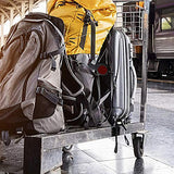 Lewis N. Clark TSA Approved Padlock & Bike Lock for Luggage + Travel, Set Your Combo w/30in Retractable Steel Cable, Red